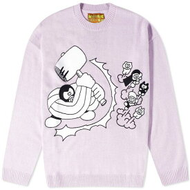 ブレインデッド メンズ パーカー・スウェットシャツ アウター Brain Dead Hammer Crew Sweat Purple