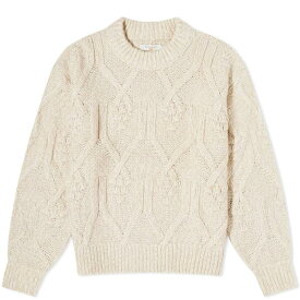 ヌーディージーンズ レディース ニット&セーター アウター Nudie Jeans Co Elsa Cable Knit Sweater Neutrals