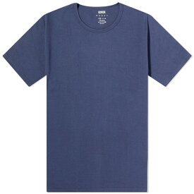 エドウィン メンズ Tシャツ トップス Edwin Double Pack T-Shirt Blue