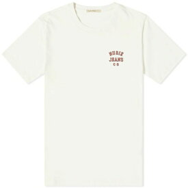 ヌーディージーンズ メンズ Tシャツ トップス Nudie Roy Logo T-Shirt White