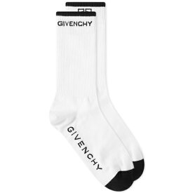 ジバンシー メンズ 靴下 アンダーウェア Givenchy 4G Logo Socks Black