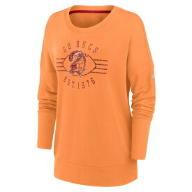 ナイキ レディース パーカー・スウェットシャツ アウター Tampa Bay Buccaneers Nike Women's Rewind Playback Icon Performance Pullover Sweatshirt Orange