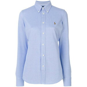 �����t���[���� ���f�B�[�X �V���c �g�b�v�X Slim oxford shirt Blue