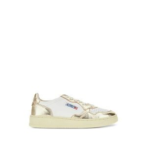 �I�[�g���[ ���f�B�[�X �X�j�[�J�[ �V���[�Y Medalist low metallic-panelled perforated sneakers White