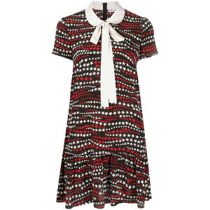 ���b�h���@�����e�B�m ���f�B�[�X �����s�[�X �g�b�v�X Star-print short-sleeved dress Black