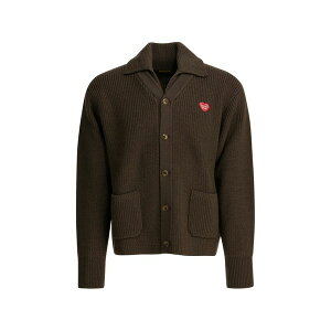 �q���[�}�����C�h �����Y �J�[�f�B�K�� �A�E�^�[ Spread-collar button-up cardigan Brown