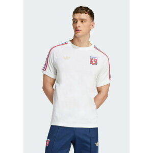 �A�f�B�_�X�I���W�i���X �����Y �J�b�g�\�[ �g�b�v�X OLYMPIQUE LYON 75 ANNIVERSARY T-SHIRT - Club wear - white