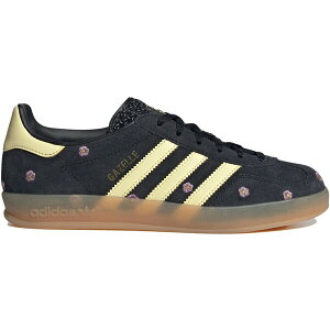 adidas AfB_X fB[X Xj[J[ yadidas Gazelle Indoor Core Black Almost Yellow Floral (Women's)z TCY US_7(24.0cm) Core Black/Almost Yellow/Silver Dawn
