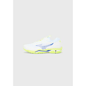 �~�Y�m ���f�B�[�X �t�B�b�g�l�X �X�|�[�c WAVE STEALTH 6 UNISEX - Handball shoes - white/lightning yellow/dazzling blue