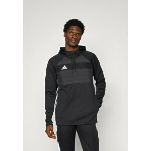 �A�f�B�_�X �����Y �p�[�J�[�E�X�E�F�b�g�V���c �A�E�^�[ TIRO25 ESSENTIALS WINTERIZED TRAINING TOP MEN - Hoodie - black/white