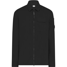 【送料無料】 シーピーカンパニー メンズ シャツ トップス Zipped Overshirt Black
