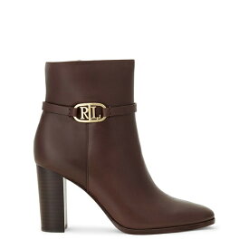 【送料無料】 ラルフローレン レディース ブーツ シューズ Maxi Burnished Leather Bootie Chestnut Brown