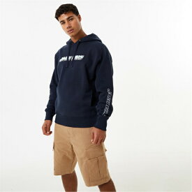 【送料無料】 ジャック ウィルス メンズ パーカー・スウェットシャツ アウター Stacked Graphic Hoodie Navy