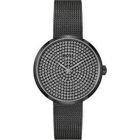 【送料無料】 ボス レディース 腕時計 アクセサリー Ladies BOSS Praise Crystal Watch Black