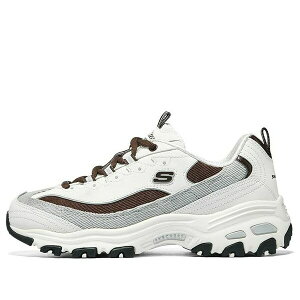 Skechers XPb`[Y fB[X Xj[J[ White/Grey/Brown y(WMNS) Skechers D'Lites 1.0 Shoes 'White Grey Brown' 896276-OWBRz TCY US_7(24.0cm)