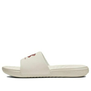 Under Armour A_[A[}[ fB[X Xj[J[ y(WMNS) Under Armour Ansa Fixed Slide 'Ivory Red Fusion' 3023772-107z TCY US_7(24.0cm)