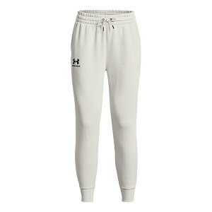 Under Armour A_[A[}[ fB[X Xj[J[ y(WMNS) Under Armour Essential Fleece Tapered Pants 'White Black' 1379443-114z TCY US_W_XS