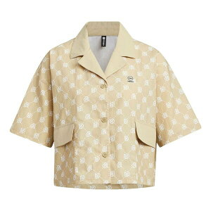 adidas アディダス レディース スニーカー 【(WMNS) adidas Neo Lapel Loose Breathable Sports Casual Polo Shirts 'Beige' IB5842】 サイズ US_W_M