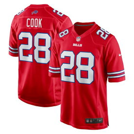 ナイキ メンズ ユニフォーム トップス James Cook Buffalo Bills Nike Alternate Game Jersey Red