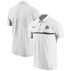 ナイキ メンズ ポロシャツ トップス Ohio State Buckeyes Nike Coaches Performance Polo White