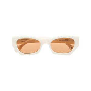 ���g���X�[�p�[�t���[�`���[ �����Y �T���O���X�E�A�C�E�F�A �A�N�Z�T���[ Amata geometric-frame sunglasses White