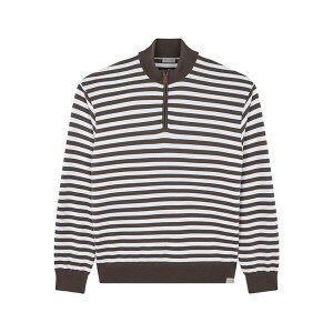 �|�[���A���h�V���[�N �����Y �p�[�J�[�E�X�E�F�b�g�V���c �A�E�^�[ Stripe-pattern sweatshirt Brown