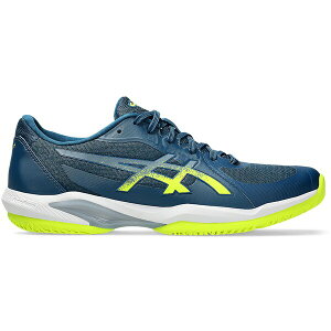 ASICS �A�V�b�N�X �����Y �X�j�[�J�[ �yASICS Solution Swift FF 2 Clay Mako Blue Safety Yellow�z �T�C�Y US_12(30.0cm) Mako Blue/Safety Yellow