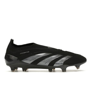 adidas �A�f�B�_�X �����Y �X�j�[�J�[ �yadidas Predator 24 Elite Laceless FG Core Black Carbon�z �T�C�Y US_8(26.0cm) Core Black/Core Black/Carbon