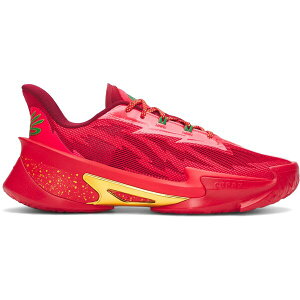 Under Armour �A���_�[�A�[�}�[ �����Y �X�j�[�J�[ �yUnder Armour Curry Series 7 Christmas With The Currys�z �T�C�Y US_7.5(25.5cm) Red/Racer Red/Team Kelly Green
