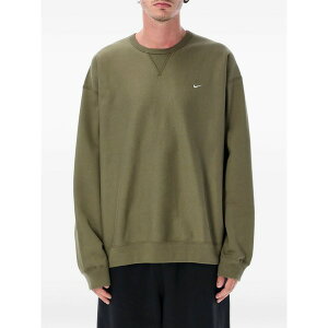 �i�C�L �����Y �p�[�J�[�E�X�E�F�b�g�V���c �A�E�^�[ Solo swoosh crew-neck sweatshirt Green