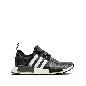 �A�f�B�_�X �����Y �X�j�[�J�[ �V���[�Y X bape nmd_r1 black camo sneakers Black
