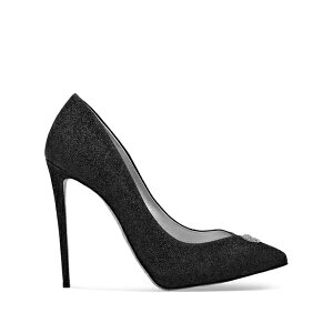 �t�B���b�v�v���C�� ���f�B�[�X �p���v�X �V���[�Y Glitter-detailed stiletto pumps Black