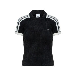 �A�f�B�_�X ���f�B�[�X T�V���c �g�b�v�X Cali three stripe polo top Black