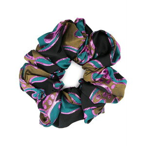 ���E�_�u���E�W�F�C ���f�B�[�X �w�A�A�N�Z�T���[ �A�N�Z�T���[ Giga abstract-pattern scrunchie Green