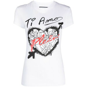 �t�B���b�v�v���C�� ���f�B�[�X T�V���c �g�b�v�X Sexy pure fit heart-print t-shirt White