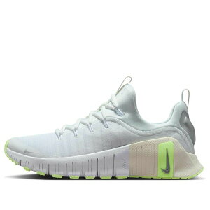 Nike �i�C�L ���f�B�[�X �X�j�[�J�[ �y(WMNS) Nike Free Metcon 6 'White Metallic Silver Barely Volt' FJ7126-108�z �T�C�Y US_7.5(24.5cm)