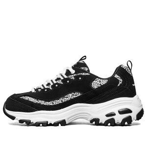 Skechers �X�P�b�`���[�Y ���f�B�[�X �X�j�[�J�[ �y(WMNS) Skechers D lites 1.0 White/Black 13169-BKW�z �T�C�Y US_5(22.0cm)