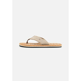トミー ヒルフィガー メンズ サンダル シューズ BEACH SANDAL - T-bar sandals - beige