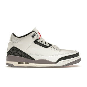 Jordan W[_ Y Xj[J[ yJordan 3 Retro Cement Greyz TCY US_9(27.0cm) Summit White/Fire Red/Cement Grey/Black