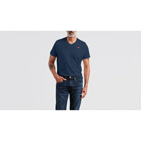 【送料無料】 リーバイス メンズ Tシャツ トップス Levis Short Sleeve Organic V Neck T-Shirt Dress Blues