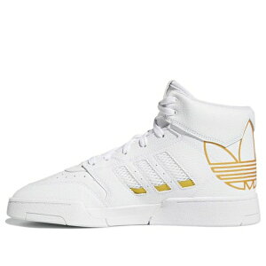 adidas �A�f�B�_�X �����Y �X�j�[�J�[ �yadidas Drop Step XL 'White Metallic Gold' FV4874�z �T�C�Y US_M_4