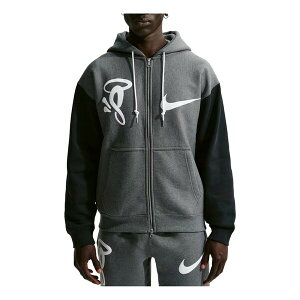 Nike �i�C�L �����Y �X�j�[�J�[ �yNike Solo Swoosh x Syna Fleece Full-Zip Hoodie 'Grey' IQ0533-063�z �T�C�Y US_M_2XL