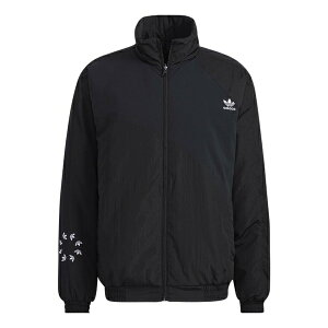 adidas AfB_X Y Xj[J[ yMen's adidas originals Bold Jacket Logo Printing Sports Padded Jacket Black HE6611z TCY US_M_XL