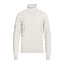 【送料無料】 ルイジ ボレッリ ナポリ メンズ ニット&セーター アウター Turtlenecks White