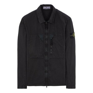 STONE ISLAND Xg[ACh Y Xj[J[ ySTONE ISLANDBrushed Cotton Canvas Zip Shirt Jacket 'Charcoal' 7815106WN-V0165z TCY US_M_L