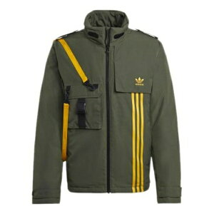 adidas AfB_X Y Xj[J[ yadidas originals Back Large logo Cargo Sports Down Jacket Basic Green GJ6737z TCY US_M_M