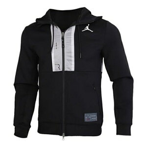 Air Jordan W[_ Y Xj[J[ yAir Jordan Casual Sports Hooded Jacket 'Black Light Grey' CK6448-010z TCY US_M_XL