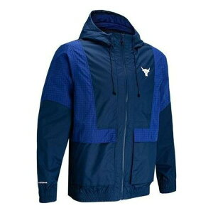 Under Armour A_[A[}[ Y Xj[J[ yUnder Armour Project Rock Storm Windbreaker 'Royal Blue' 1367075-404z TCY US_M_XXL