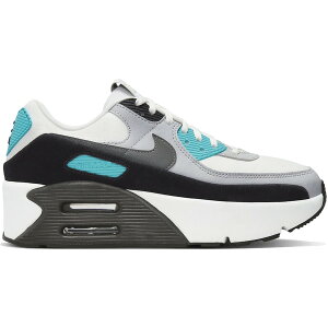 Nike �i�C�L ���f�B�[�X �X�j�[�J�[ �yNike Air Max 90 LV8 Laser Blue (Women's)�z �T�C�Y US_7(24.0cm) Summit White/Wolf Grey/Black/Smoke Grey