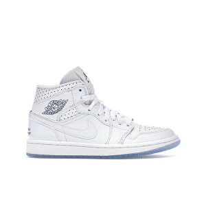 Jordan �W���[�_�� ���f�B�[�X �X�j�[�J�[ �yJordan 1 Mid Unite Totale (Women's)�z �T�C�Y US_W_11.5 White/Midnight Navy-Metallic Red Bronze